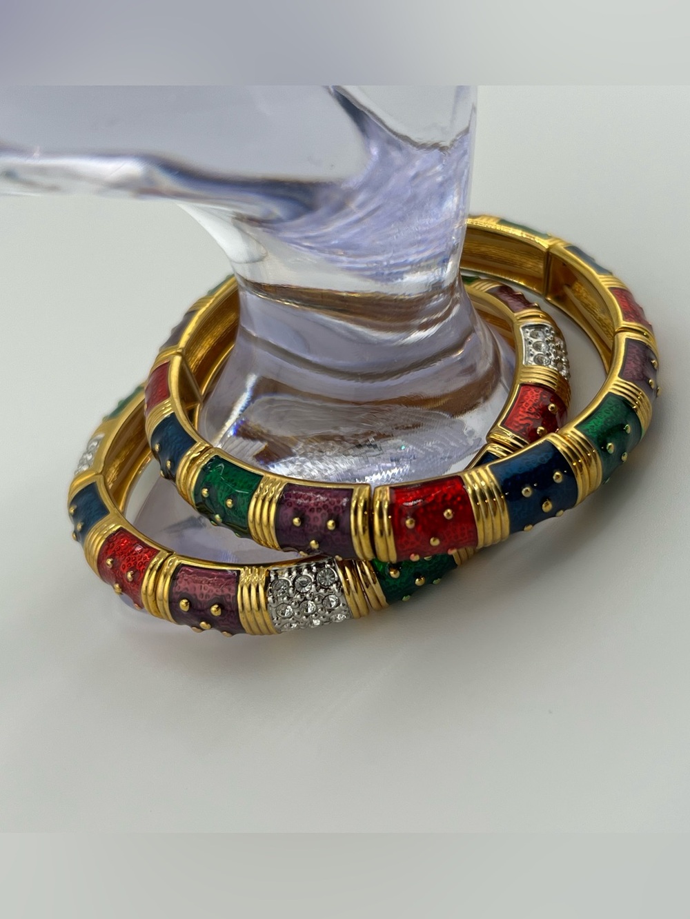 Joan Rivers Festive Jewel~Toned Enamel and Crystal Insets - Picture 5 of 6